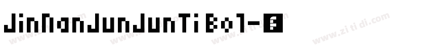 JinNanJunJunTi Bol字体转换
